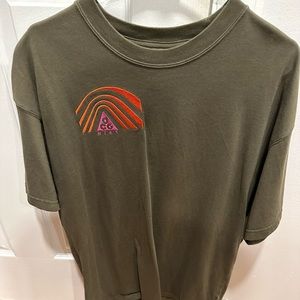 Green and multicolored Nike ACG Tshirt